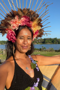 Raela suffering from an eczema flare and swollen eyes.